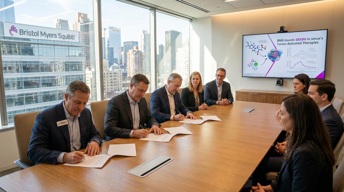 BMS Deepens Cancer Drug Portfolio with $850M Investment in Janux’s Tumor-Activated Therapies