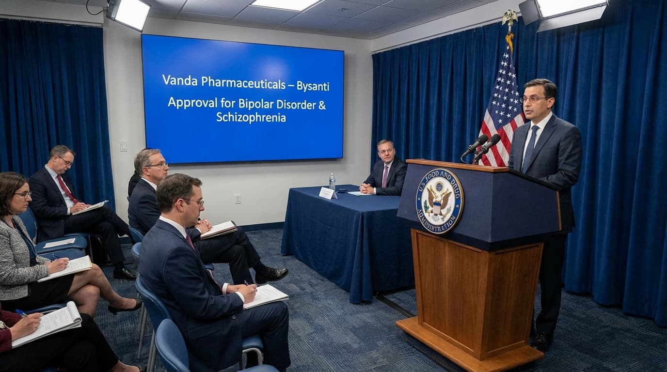 Vanda Pharmaceuticals Secures FDA Approval for Bipolar and Schizophrenia Drug After Previous Setback