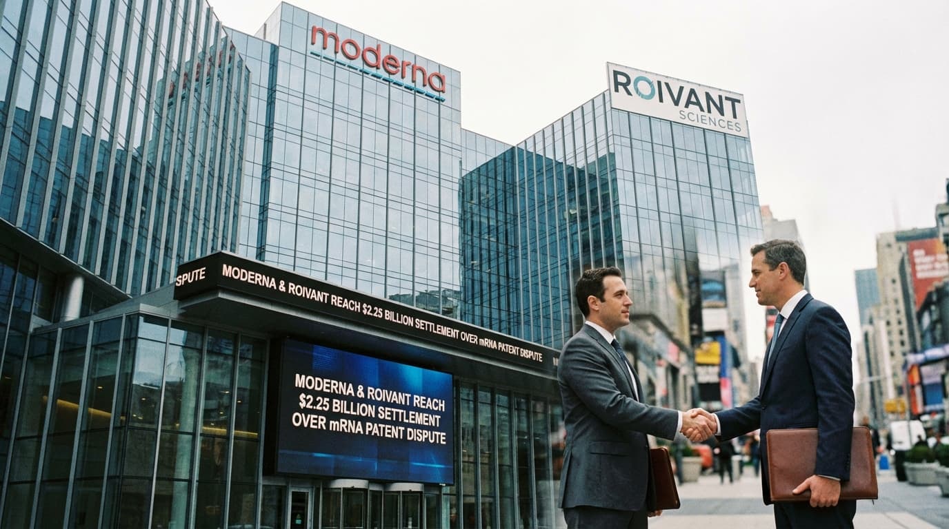 Moderna and Roivant Reach $2.25 Billion Settlement Over mRNA Vaccine Patent Dispute