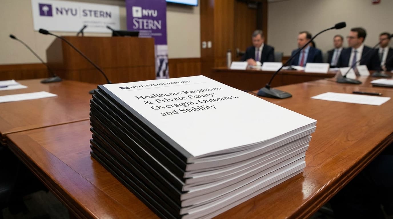 NYU Stern Report Urges Regulation of Private Equity in Healthcare