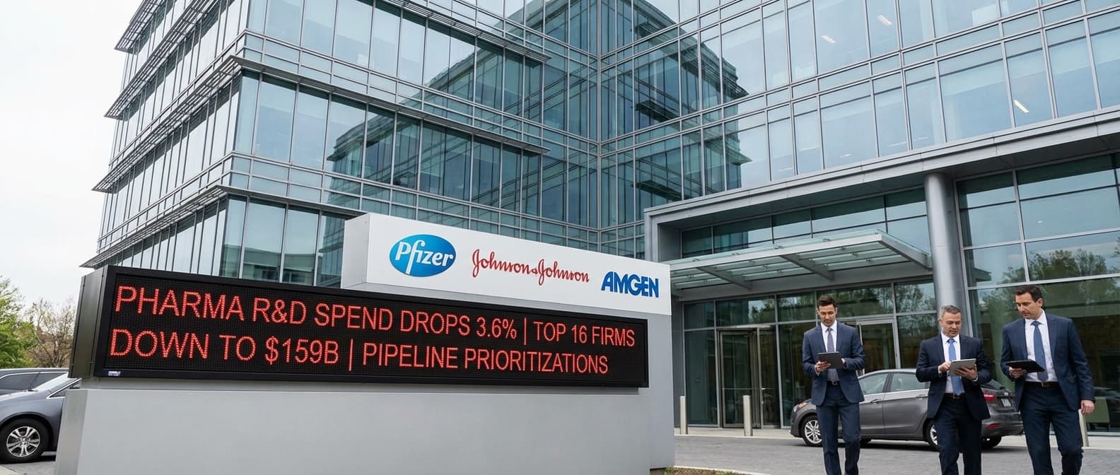 Pharma R&D Spend Drops 3.6% as Pipeline Prioritizations Take Shape