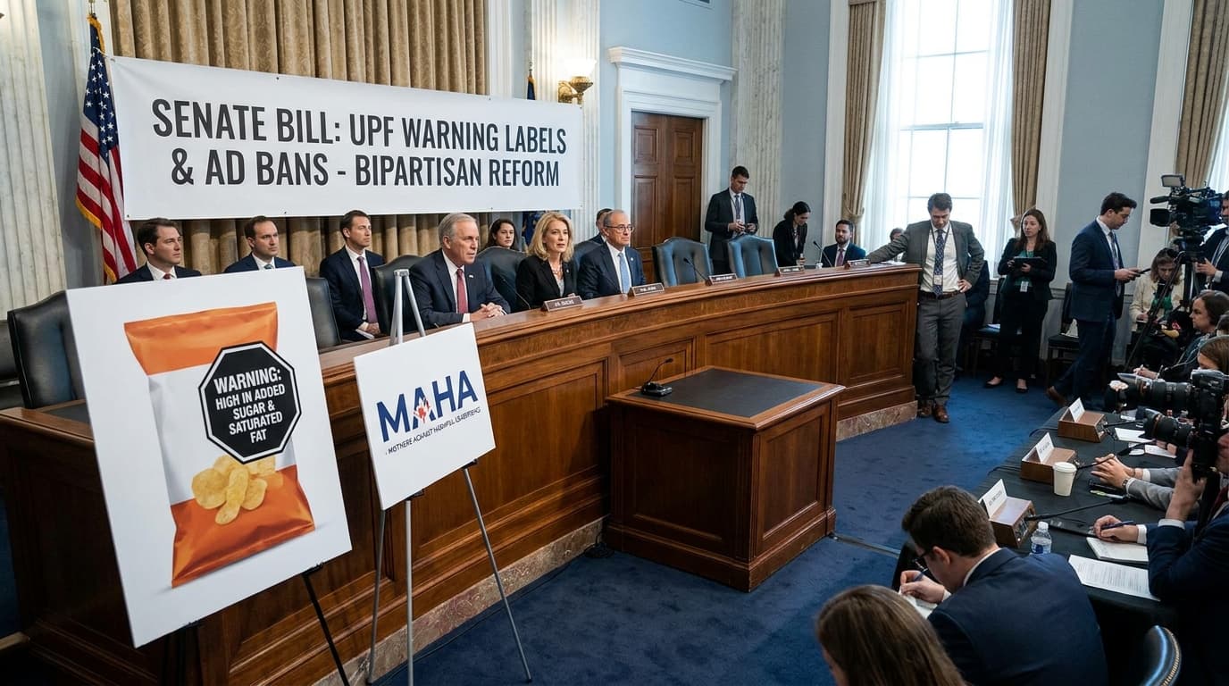 Senate Advances MAHA-Friendly Bill for Food Warning Labels and Junk Food Ad Bans