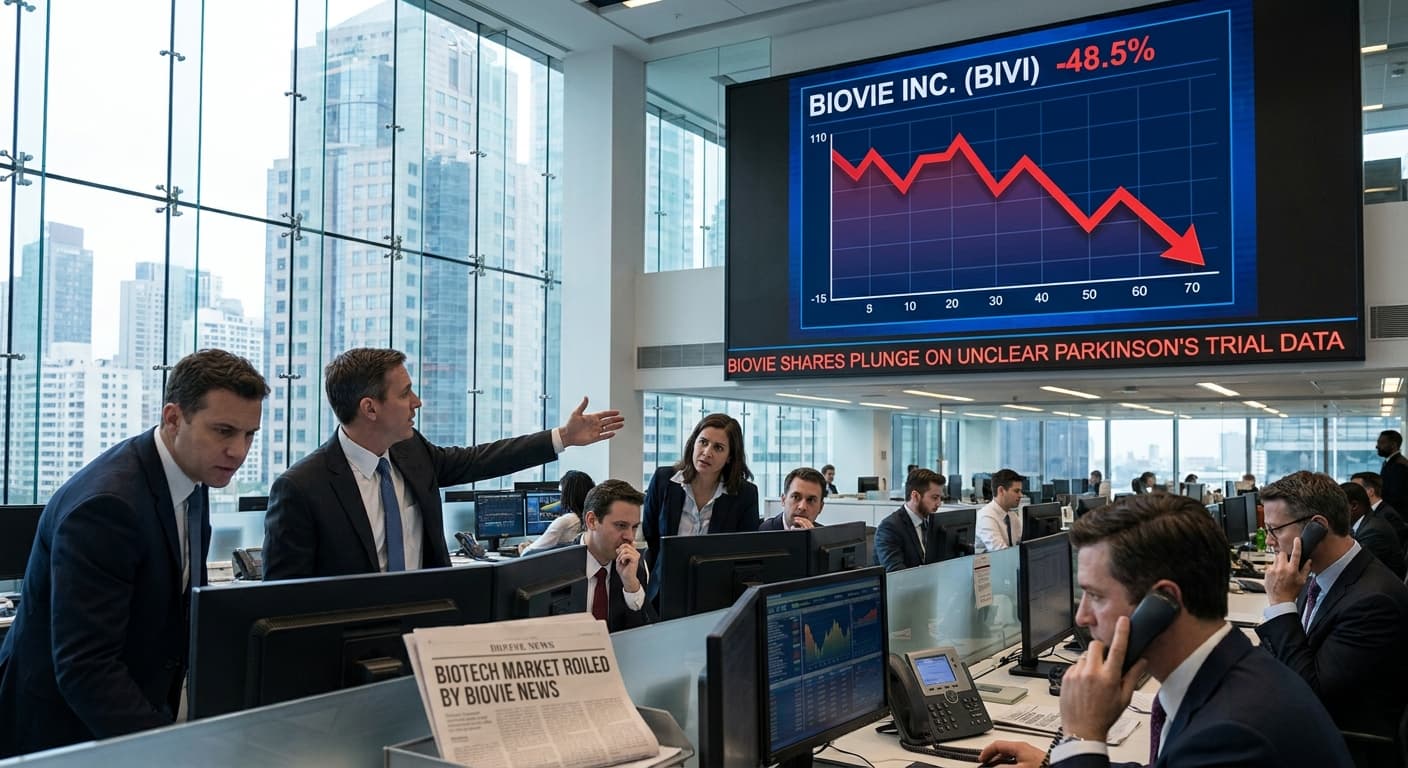 BioVie Shares Plunge Nearly 50% Amid Unclear Mid-Stage Parkinson’s Disease Data