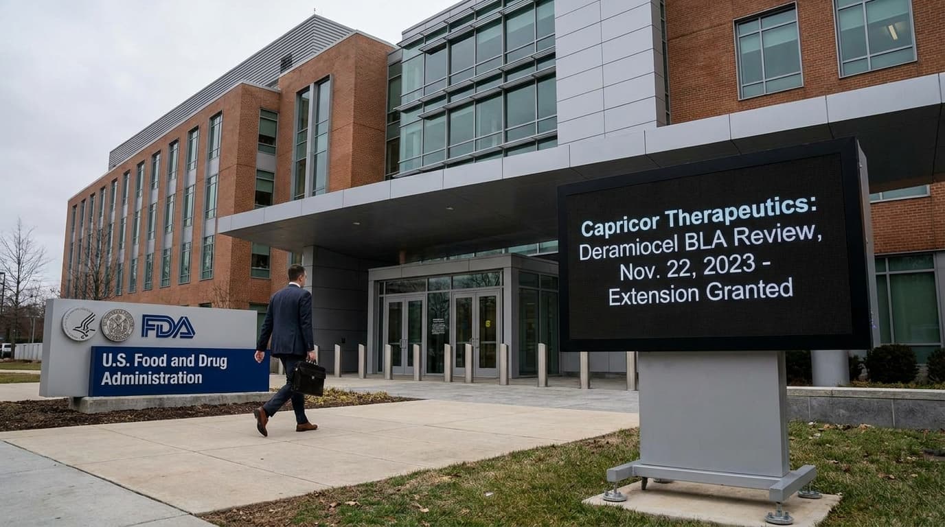 Capricor Gains 3-Month FDA Extension For Deramiocel, After Filing Upper-Limb Data Amendment