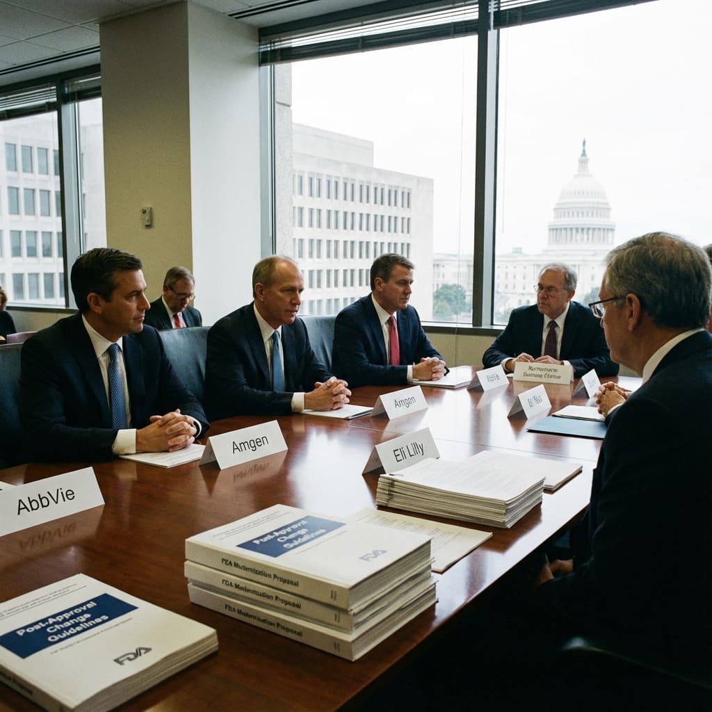 AbbVie, Amgen, and Lilly Call for FDA Updates to Post-Approval Change Rules to Support Pharma Reshoring