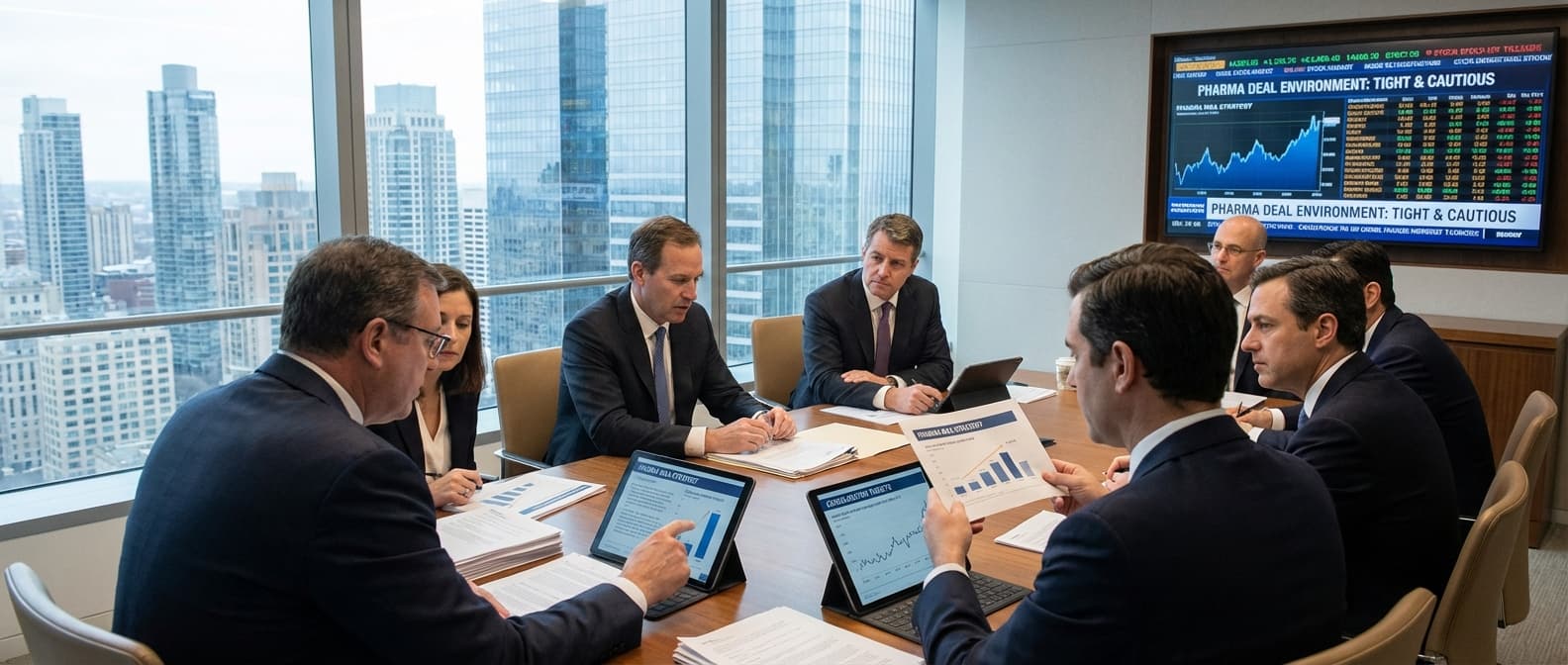 Pharma Industry Faces Tight Deal Environment, Suggesting a Need for Larger Scale Consolidations