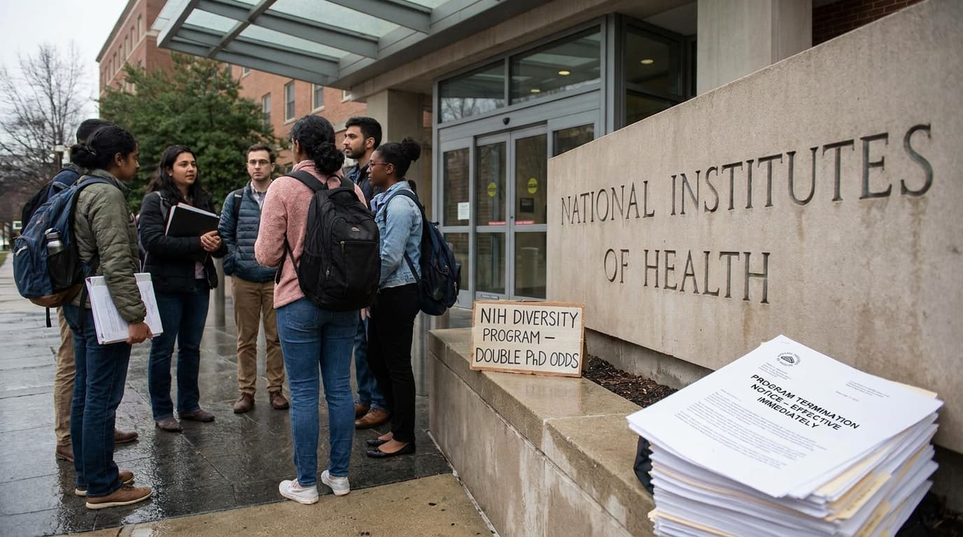 NIH Diversity Programs Double Undergraduate PhD Odds, but are Axed Anyway: Lessons from a 20-Year Study