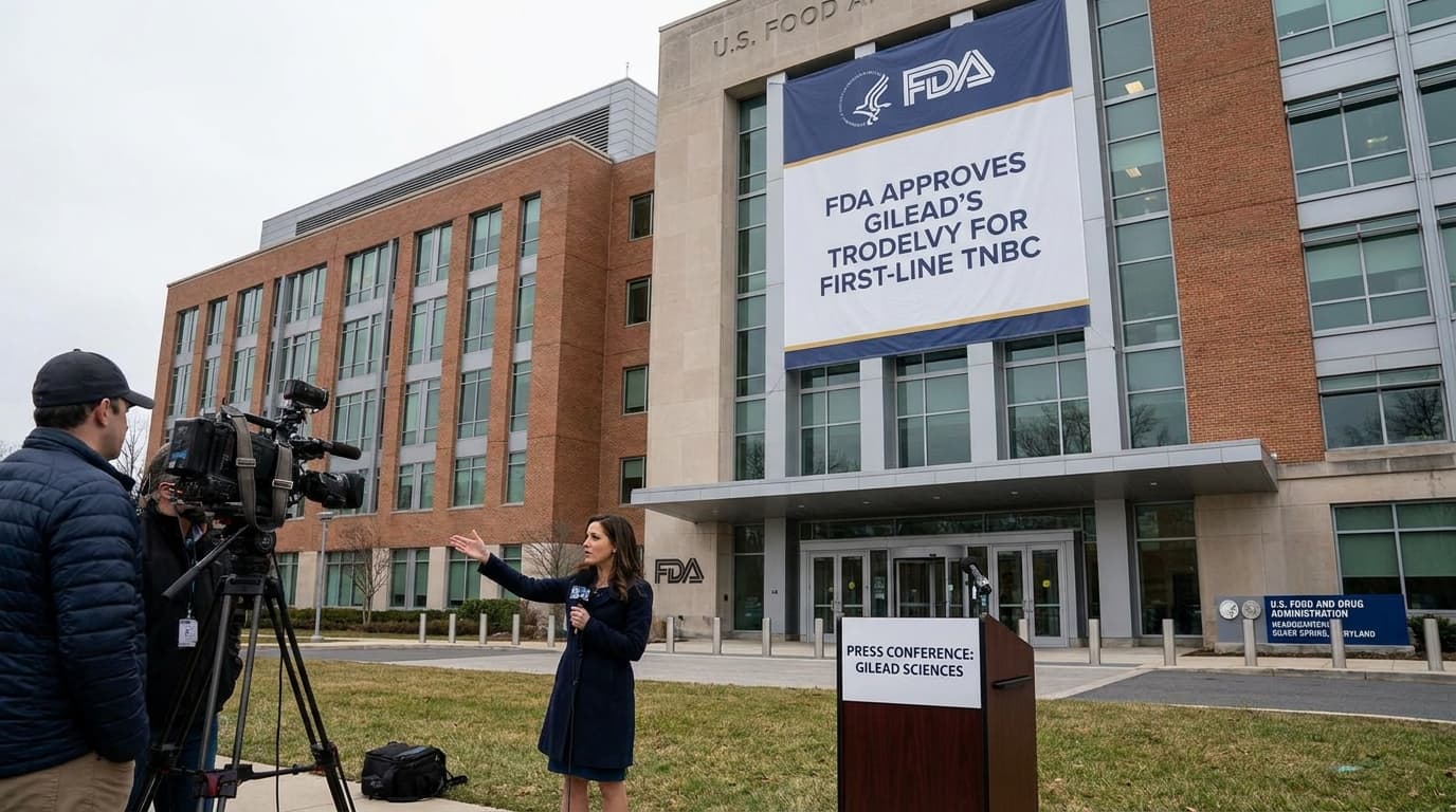 Gilead’s Trodelvy Gains FDA First-Line Approval in Triple-Negative Breast Cancer, Raising Stakes in Competitive Market