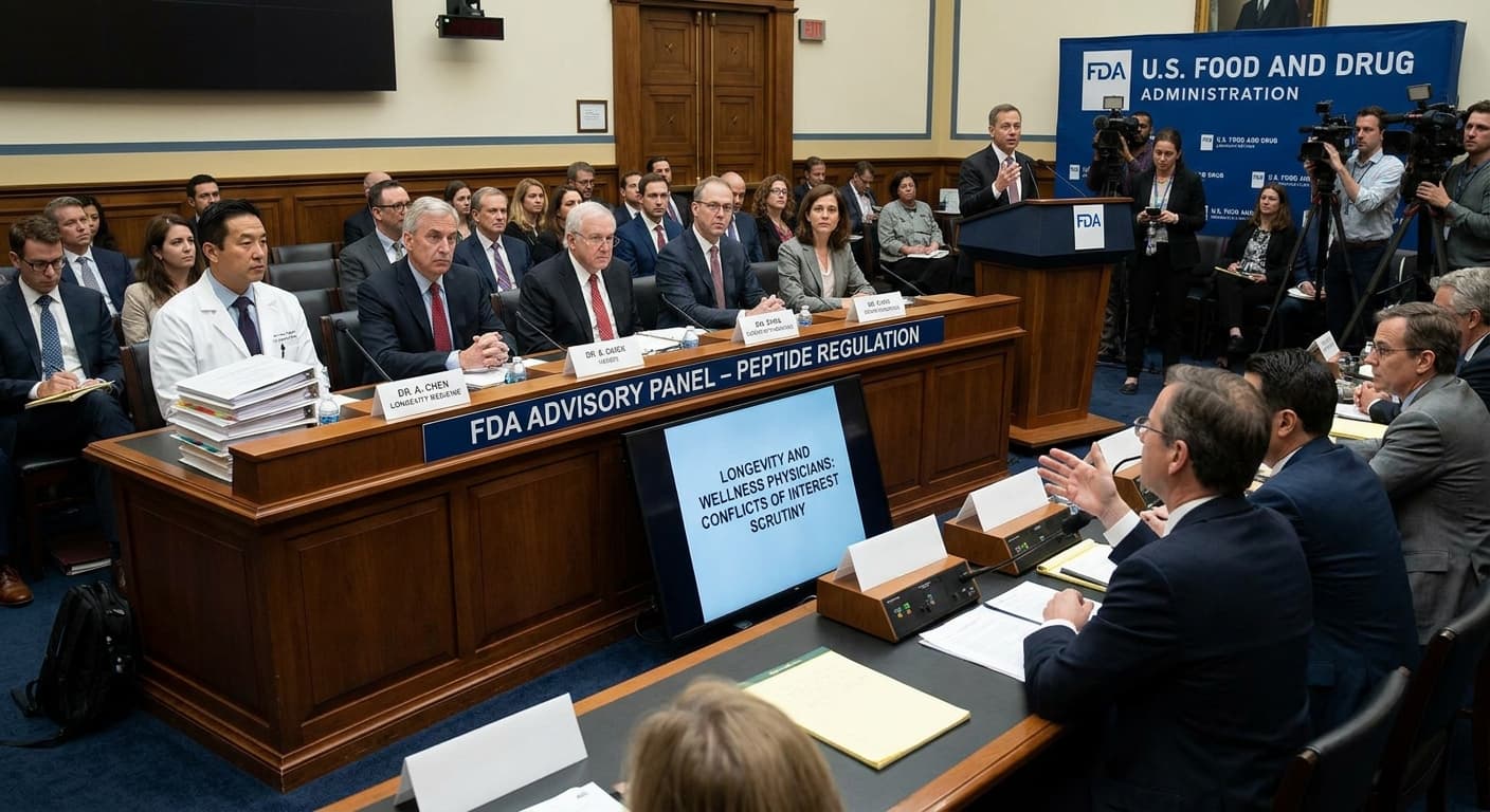 FDA Peptide Advisers Face Scrutiny Over Longevity and Wellness Panelists