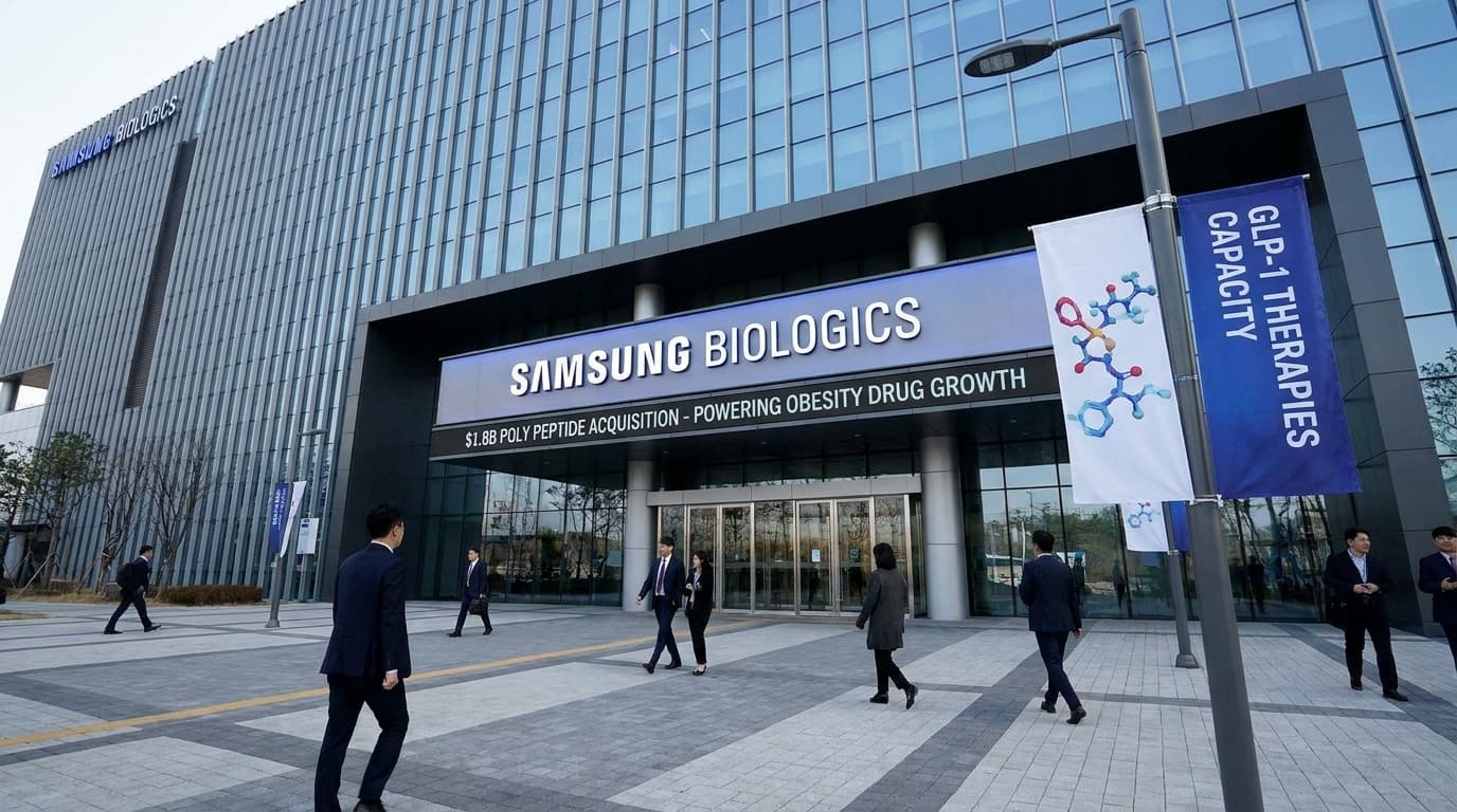 Samsung Biologics Eyes $1.8B PolyPeptide Acquisition to Power Obesity Drug Growth