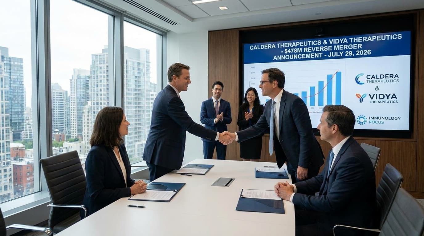 Biotech IPOs Evolve: Caldera and Vidya Secure $478M via Reverse Go-Public Mergers