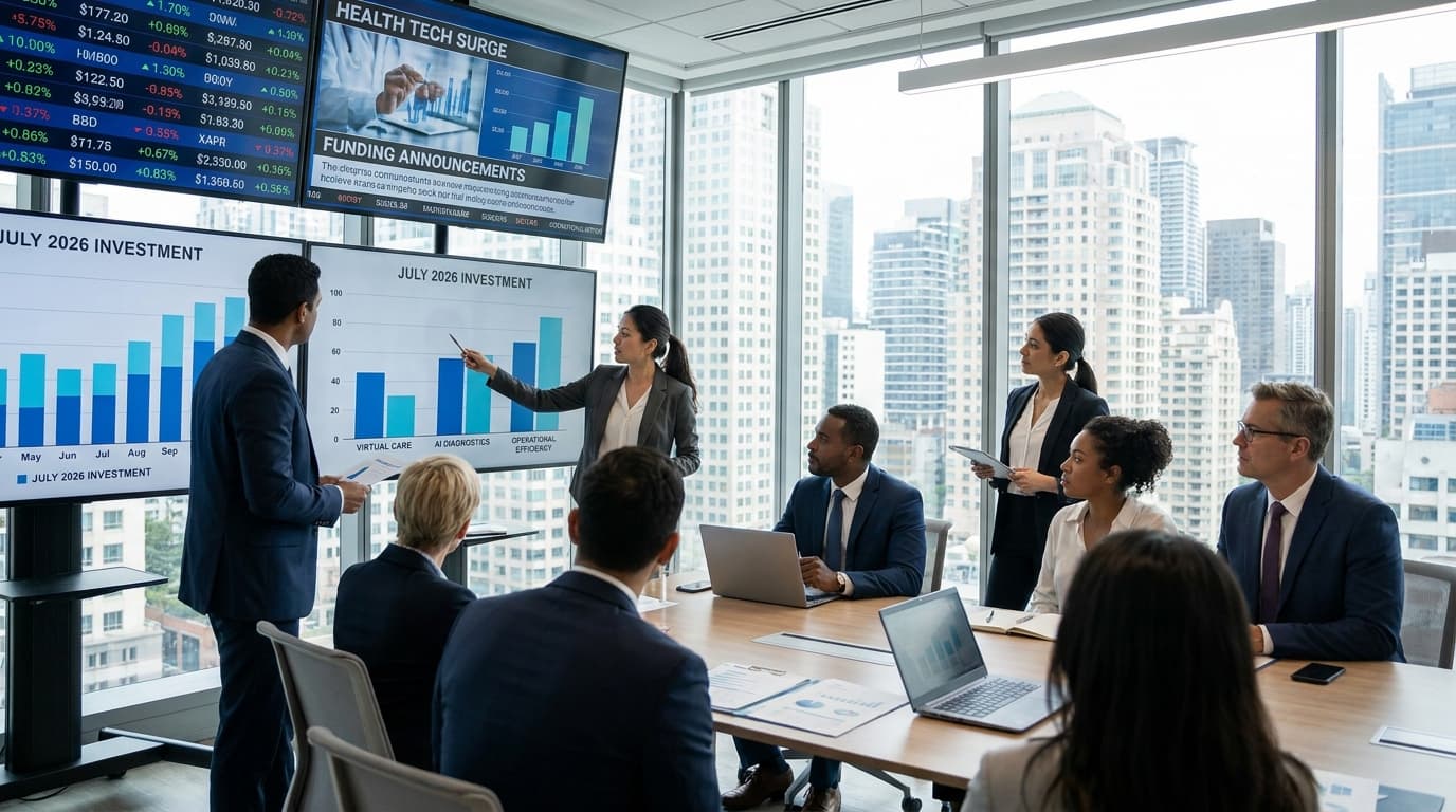 Health Tech Investment Surges: Four Major Funding Announcements in July Highlight Industry Momentum