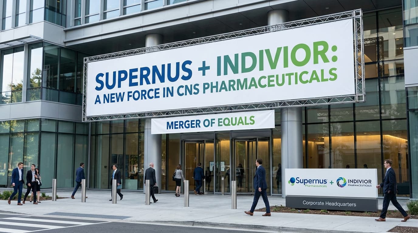 Supernus and Indivior to Merge, Forming a New CNS-Focused Pharma Company