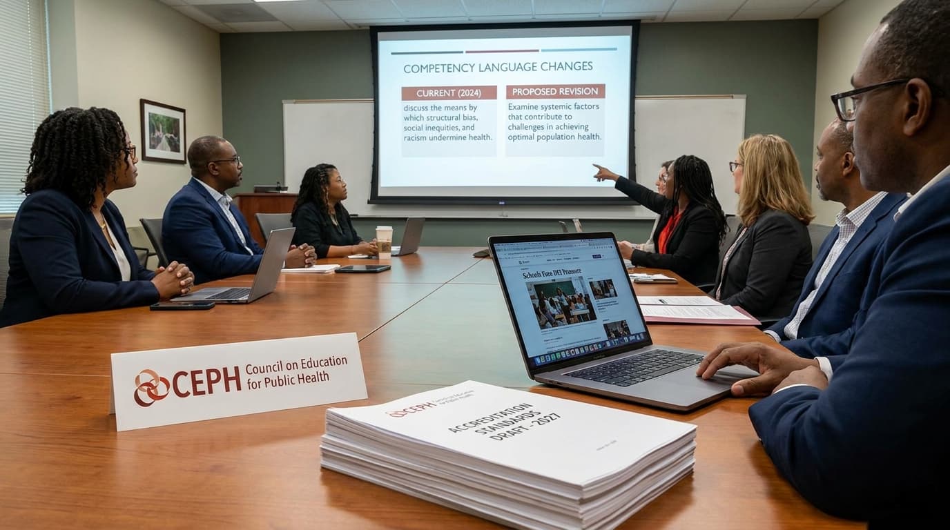 Council On Education For Public Health Weighs Racism Language Changes, As Schools Face DEI Pressure