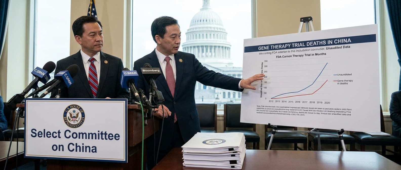 House Lawmakers Urge FDA To Reject Unaudited China Trial Data After 3 Gene Therapy Deaths