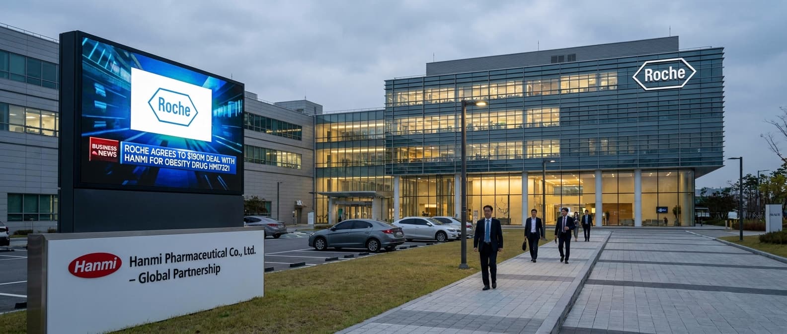 Roche Pays $190 Million Upfront For Hanmi Obesity Drug, Adding A Non-Incretin Muscle-Preservation Bet