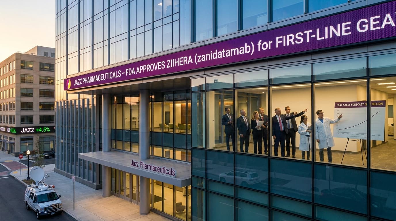 Jazz Wins First-Line Ziihera Approval In Gastroesophageal Adenocarcinoma, Expanding Its Largest Franchise Opportunity