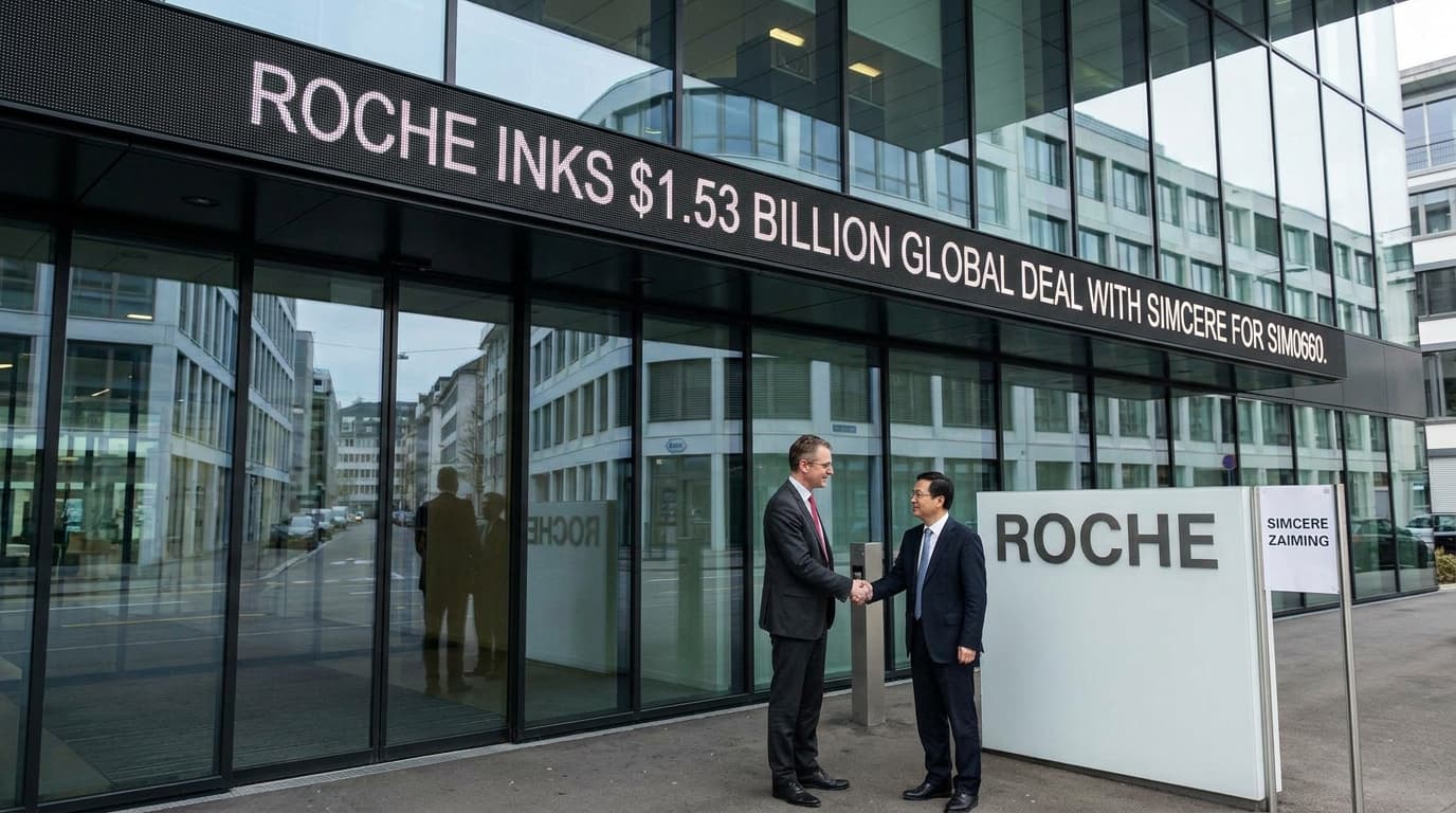 Roche Strikes Up To $1.53 Billion Simcere Deal For SIM0660, Extending Its Asia Licensing Run